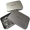 Stainless Steel Wig T-Pins for Knit & Lace Wet Blocking, Modelling and Crafts, 1-3/4 Inch 100 Pieces with Tin Box, T-Pins for Office Wall