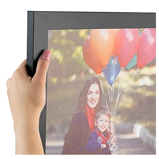 ArtToFrames 14x24 inch Black Picture Frame, 2WOMFRBW72079-14x24