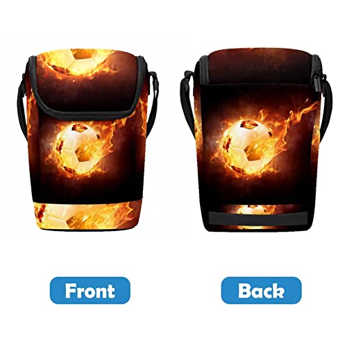 Bolsa de almuerzo de fútbol con correa cómoda para evitar cargar comida de forma incómoda 5