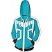 Produktbild Kapuzenpullover 3D Digital Print Sweatshirt Mein Held Academia Unisex Pullover Sport Mantel Lose Cartoon Anime Cosplay Midoriya Hoody Blue 2XL
