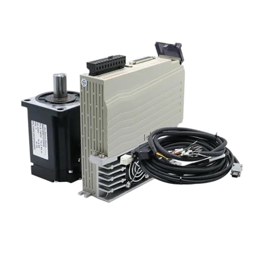 BSWXX High Precision 400W/600W AC Servo Motor Driver Kit with 3.0m Cable for 3D Printers and Industrial Equipment .0325
