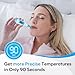 Easy@Home 5 PdG Urine Tests to Track Ovulation & Digital Basal Thermometer with Backlight LCD Display (Blue)