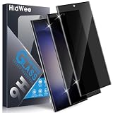 HidWee Privacy Vetro Temperato Compatibile con Samsung Galaxy S23 Ultra Pellicola Protettiva, 2 Pezzi 3D Protezione Privacy Schermo, Anti-Spy Screen Protector