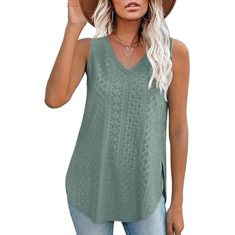 Aokosor Womens Summer Casual Vest Top Cover