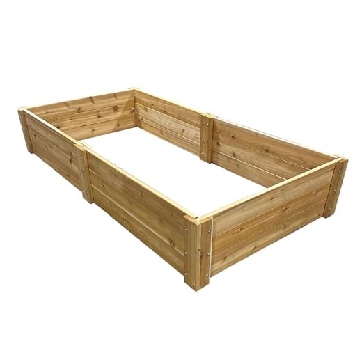 Infinite Cedar Deep Root Cedar Raised Bed Garden Kit 4 ft. x 8 ft. x 16.5 inches H