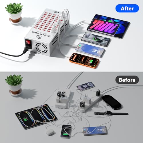 Concentrador USB de 50 puertos para cargar múltiples teléfonos y tabletas a la vez 7