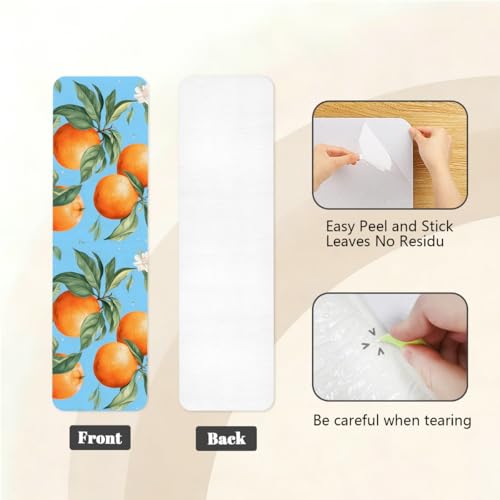 Peldaños antideslizantes para evitar resbalones con alfombras Mexpekil de color naranja 5
