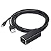 Produktbild FYBlossom Fire TV Stick Ethernet Adapter, FDG Ethernet Adapter Für Chromecast Und TV Stick Micro USB Zu RJ45 LAN Netzwerkkarten Netzwerk Adapter Mit USB 2.0 Netzkabel