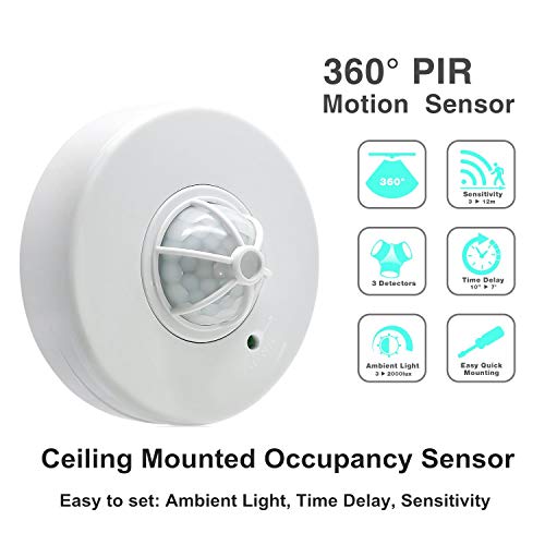 image for Sensky SK037 3-12M 360 Degree Ceiling Occupancy Sensor Motion Sensor L
