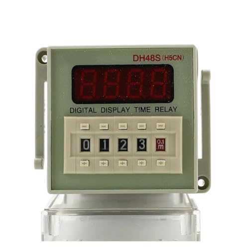 Commutateur de relais temporisé programmable DH48S LED haute précision avec embase