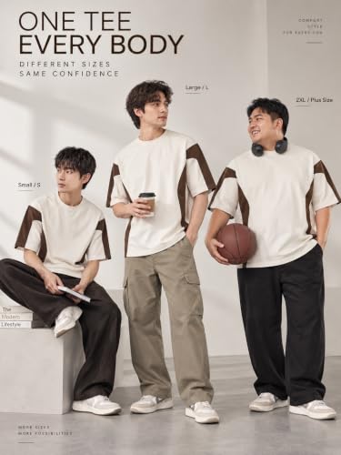Leriya Men's Beige Twill Polo T-Shirt Regular Fit - Image 6
