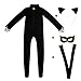 Black Cat Noir Costume Kid's Cat Cosplay Jumpsuit Boy's Girls Costume Black Cat Cosplay Costume (M, Black Cat Noir Costume)