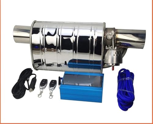 Tuyau d'échappement en acier inoxydable à valve 70mm avec silencieux variable universel