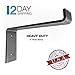 Heavy Duty 2" Wide Custom Lip Shelf Bracket Ordering, (Size Range 6-16" Length) Iron Shelf Brackets, Metal Shelf Bracket, Industrial Shelf Bracket, Modern Shelf Bracket, Shelving