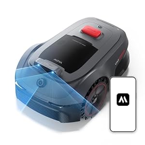 MOVA ViAX 500 Mähroboter Ohne Begrenzungskabel, Empf. 500 m², KI-gestützte Kartierung, 360°-LiDAR & Dual-KI-Vision, Intelligente Hindernisvermeidung, U-Fahrbahn, Kantenschnitt, App-Steuerung