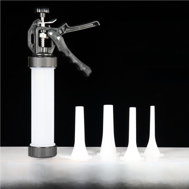 Manual Sausage Maker, Hand Squeeze Enema With 4 Funnel, Meat Stuffer Filler Hand Operated Salami Maker, Hand Operated Sausage Stuffer for Family Reunion