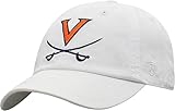 Virginia Collegiate Adjustable Hats (US, Alpha, One Size, Virginia White)