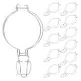 Alipis Lot De 12 Boucles à Ressort En Acier Inoxydable 93 Mm Argentées Pour Bocaux En Verre, Clips De Fermeture Hermétiques Pour Conservation Alimentaire, Accessoires La Cuisine Polyvalents
