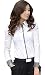 Fly Feeling Women's Floral Print V Neck Cut-out Long Sleeve Shirt