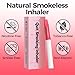 Quit Smoking Inhaler for Smokers - Natural, Nicotine-Free & Portable, Non-Electric Craving Relief for Travel, Work and Anytime (2PCS Watermelon)