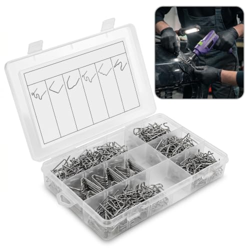 Pniwuno 600 PCS Hot Staples Bumper Welding Rods,