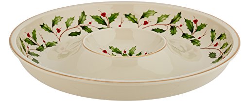 Lenox Holiday Chip And Dip,Ivory #TOP2