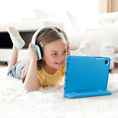 ProCase Funda Infantil con Soporte para Galaxy Tab A8 2022 de 10,5 Pulgadas (SM-X200/X205), Ultraligera, Resistente a los Golpes, Resistente, con asa Convertible, función Atril, Color Azul