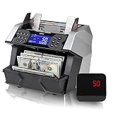 Money Counter Machine, Vlifree Bill Counter with Count Value of Bills, Counterfeit Detection UV/IR/M