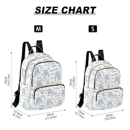 Exnundod Mochila feminina mini, moderna, mochila de viagem, leve, casual, bolsa de ombro, Lindas ond