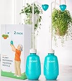 VEOJEIN Plant Watering Squeeze Bottle [16,2', Pack of 2], Long Spout Watering Can for Hanging Plants, Original Extended Design for Hard-to-Reach Plants Indoor & Outdoor Watering, 15 oz (Teal)