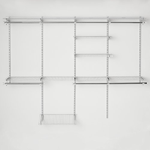 Rubbermaid Configurations Closet Shelves & Hanging Kit, 48-Inch, White, Custom Pantry Organizer And Storage/Clothes Rack #TOP2