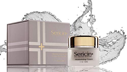SERICIN + SILK INSPIRED SKINCARE Sericin Plus Anti-Wrinkle Moisturizing Cream – Silk Protein Face Cream for All Skin Types, Hydrating Anti-Aging Moisturizer for Smooth, Radiant Skin (1.7 fl oz)