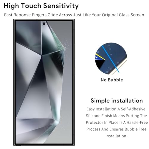 Image of TechTrendz Unbreakable Hydrogel Membrane TPU Clear Front Screen Protector Guard Compatible with Samsung Galaxy S24 Ultra 5G (It is not Tempered Glass)