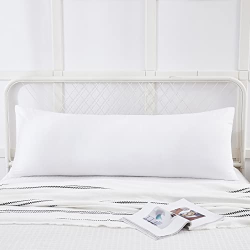 Yaoshuho Full Body Pillow For Adults, Breathable Long Pillow Insert For Sleeping, Large Bed Pillow For Side Sleepers (White, 20 X 54 Inch) #TOP1