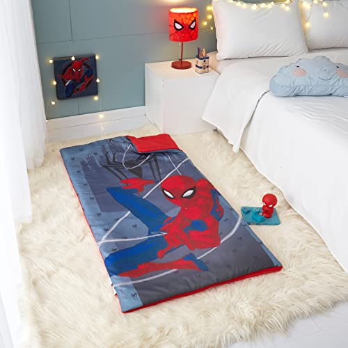 Marvel Spiderman 2 Piece Sling Bag and Sleeping Bag Set, 30\"Wx54\"L, Ages 3+ - Thumbnail 5