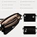 Time Resistance Leather Crossbody Bag for Women - Handbag, Shoulder Bag, Messenger Purse (Black) - Gift Box Included