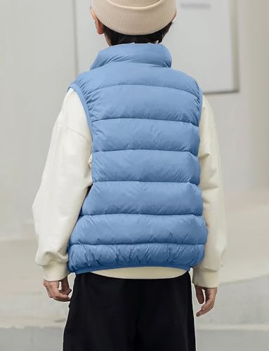 Happy Cherry Boys Girls Lightweight Down Vest Winter Sleeveless Puffer Jacket Zipper Warm Snow Waistcoat Outerwear2