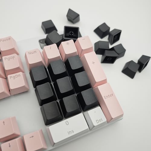 Image of OEM Profile Blank Black Keycaps PBT Material 1U R4 Keycap for MX switches Mechanical Keyboard (Black, 20pcs)