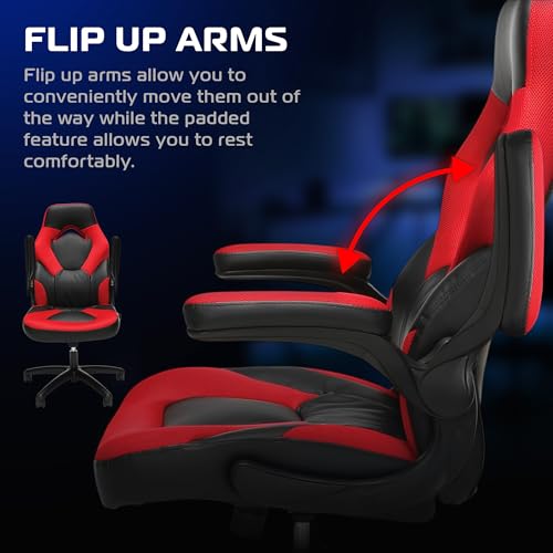 Image of RESPAWN 3085 Gaming Chair, Ergonomic Office Chair, Headrest, Flip-Up Arms