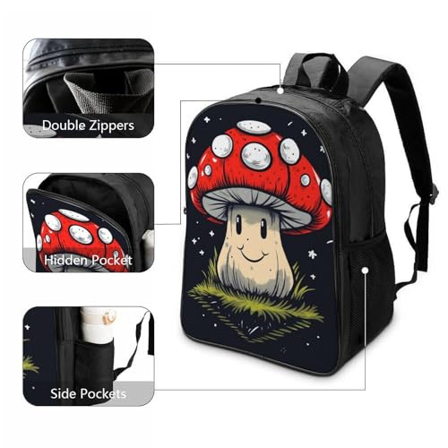 Mochila Regalos Viajes Intemperie 40x28x16cm con divertido estampado de setas para niños 3