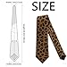CaySep Men Women leopard print tie-Classic Fashion Funny Novelty Necktie Party Business Wedding Neckties for Men Teen Boy
