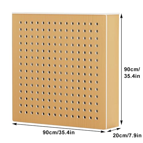 Housse pour radiateur pour masquer les canalisations murales avec étagère compacte