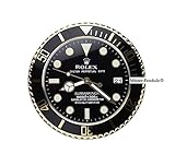 Quarzgenauigkeit. Rolex U-Boot-Uhr, Schwarz / goldfarben