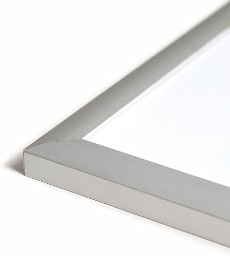 Miniatura 5 de U Brands Pizarra magnética de borrado en seco con marco de aluminio, 96 x 48, superficie blanca, marco de aluminio plateado
