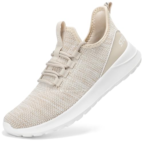Image of STQ Womens Slip On Sneakers Tennis Walking Orthopedic Shoes Breathable Athletic Gym Workout Cross Training Sneakers