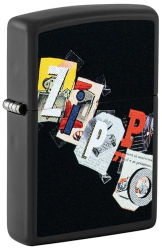 Encendedor Zippo personalizado con grabado negro mate miniatura 1