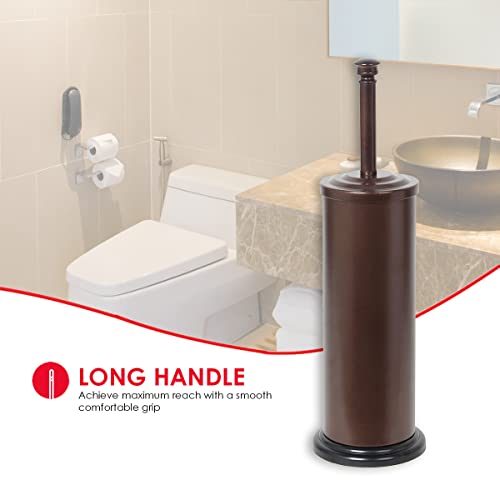 Home Basics, Bronze Toilet Brush With Holder, 4.5 In X 15 #TOP4