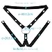 Male Flat Protection Cage with Waist Strap, Portable Negative Inverted Cage for Sissy Men -USXA04 (Transparent, Short)