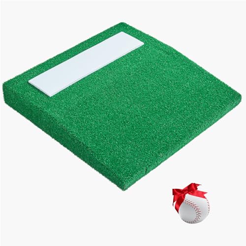 VEVOR Pitching Mound Portable Baseball Pitchers Mound 31 in Indoor Outdoor Pitching Practice and Training Equipment Softball Pitching Aids with Antifade Turf Pitching Rubber Carry Handle
