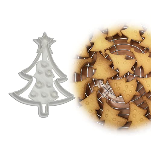 Kit 5 Cortadores Forminhas De Biscoito - Natal - Papai Noel, Meia, Boneco de Neve, Árvore de natal -